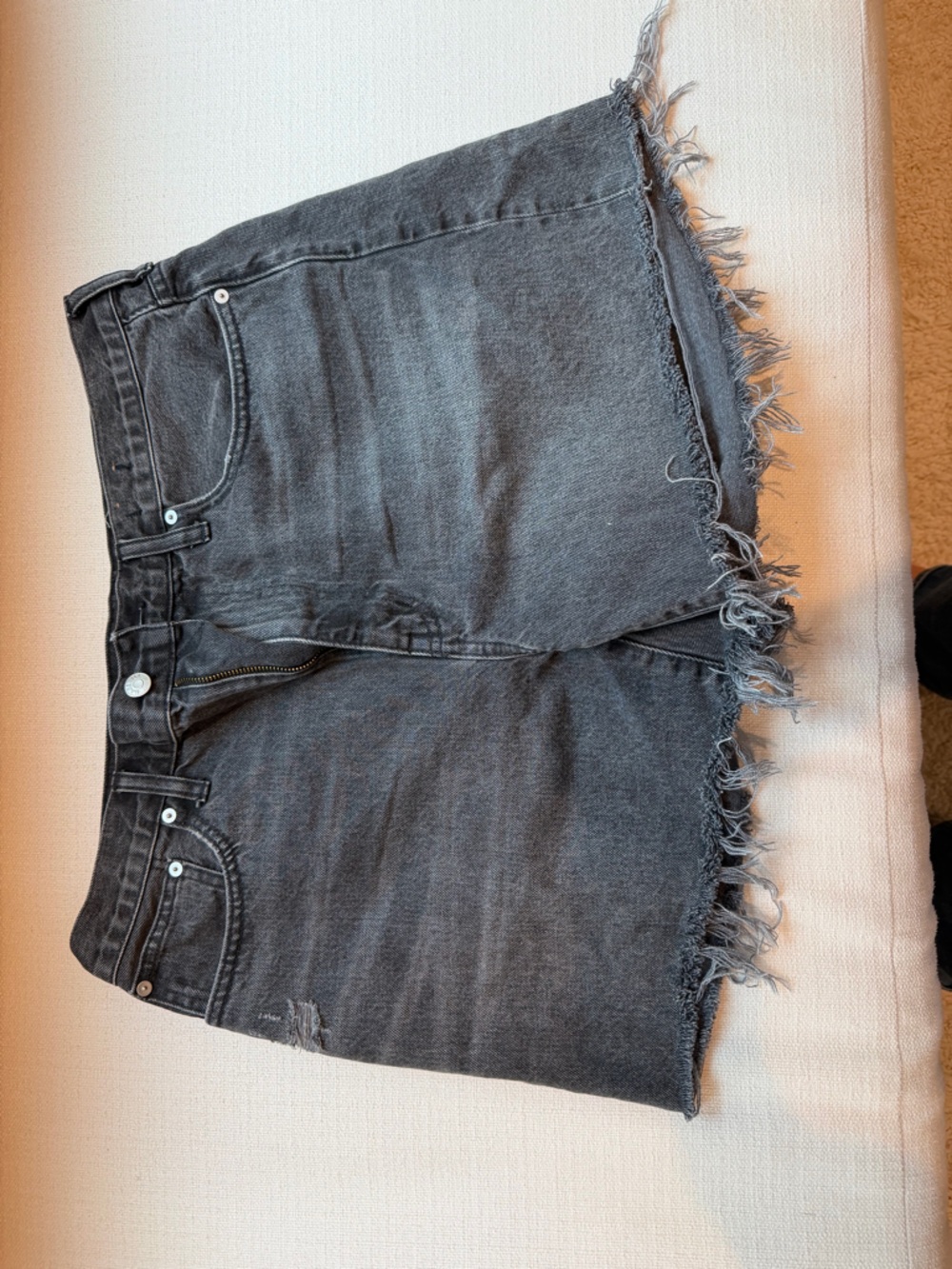 Madewell - relaxed mid-length denim shorts